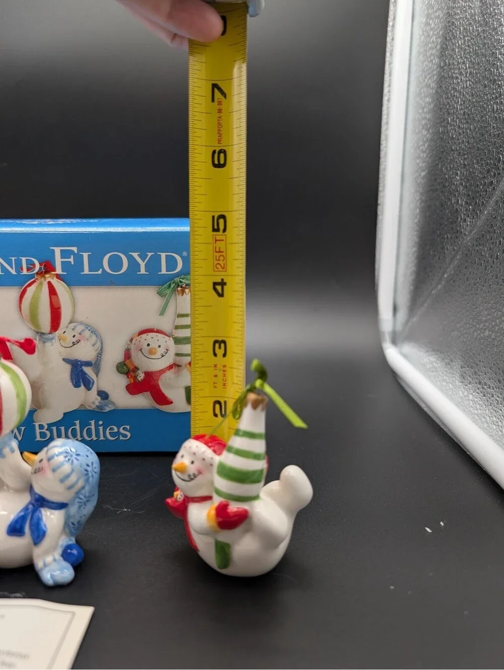 Fitz and Floyd Snow Buddies Tumblers Full Set of 3 Snowmen Christmas Winter